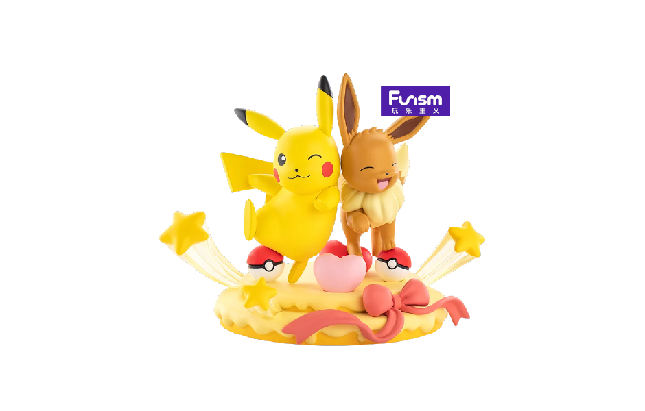 TOY Pokemon Prime Figure Eevee & Pikachu Party